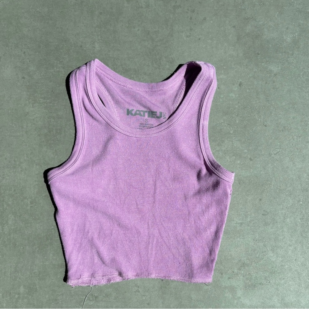 Katie J NYC Lavender Livi Tank Top